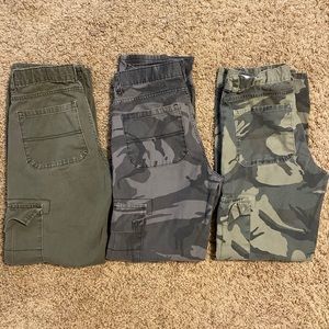 Bundle 3 pairs Boys Wrangler Cargo pants size 16